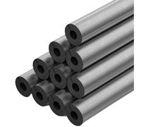 Isolant Tuyau Eau, 10-30mm Protection Tuyau Contre le Gel, Ballon Eau Chaude Isolant Acoustique, Caoutchouc + Aluminium Isolation Chauffe Eau