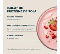 Isolat de protéine de soja - 900g - Fraise