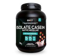 ISOLATE CASEIN NATIVE| EAFIT |Assimilation lente caseine 100% micellaire+Vitamines et Minéraux (magnesium,fer) | Riche en proteine |En poudre à mélanger dans un shaker pour le sport |Fraise |750g