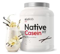 Isolate Caséine Micellaire Native | 24g de Protéines par Dose | Riche en BCAA | Protéines à Assimilation Lente | Idéal en Sèche | Prise de Muscle | Faible en Calories | Saveur Vanille | 750g | Eiyolab