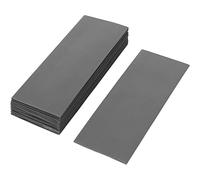 ISOLATECH 100 pcs. Gaine thermorétractable en PVC coupée en morceaux de 72mm gris sans colle Dimension plate 30mm (Ø19,1mm) 2:1 isoler les batteries 18650 Batteries non marquées (Ø19,1mm 72mm)