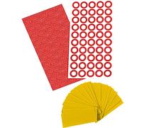 ISOLATECH 100 pcs. Gaine thermorétractable en PVC coupée en morceaux de 72mm jaune sans colle dimension plate 30mm(Ø19,1mm) 2:1 et isolateurs de batterie pour batteries 18650 sans inscription