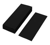 ISOLATECH 100 pcs. Gaine thermorétractable en PVC coupée en morceaux de 72mm noir sans colle Dimension plate 30mm (Ø19,1mm) 2:1 isoler les batteries 18650 Batteries non marquées (Ø19,1mm 72mm)