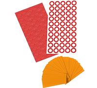 ISOLATECH 100 pcs. Gaine thermorétractable en PVC coupée en morceaux de 72mm orange sans colle dimension plate 30mm(Ø19,1mm) 2:1 et isolateurs de batterie pour batteries 18650 sans inscription