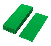 ISOLATECH 100 pcs. Gaine thermorétractable en PVC coupée en morceaux de 72mm vert sans colle Dimension plate 30mm (Ø19,1mm) 2:1 isoler les batteries 18650 Batteries non marquées (Ø19,1mm 72mm)
