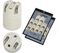 ISOLATECH 20pcs E14 douille de lampe céramique LED lampes à économie d'énergie (max.250V/4A) ampoules Accueil Cuisine Réfrigérateur Salle de bain Plafond support encastrer résistant à la chaleur