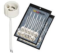 ISOLATECH 20pcs GU10 standard douilles en céramique LED lampes à économie d'énergie (max.250V/2A) lampes Accueil encastré plafond support cuisine salle de bains socle résistant à la chaleur