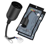 ISOLATECH 2pcs E27 noir plastique douille de rénovation douille de chantier (max.250V/4A) ampoules pour home plafond installation cuisine réfrigérateur salle de bain support encastrer