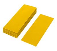 ISOLATECH 30 pcs. Gaine thermorétractable en PVC coupée en morceaux de 72mm jaune sans colle Dimension plate 30mm (Ø19,1mm) 2:1 isoler les batteries 18650 Batteries non marquées (Ø19,1mm 72mm)