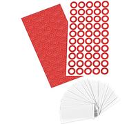 ISOLATECH 50 pcs. Gaine thermorétractable en PVC coupée en morceaux de 72mm blanc sans colle dimension plate 30mm(Ø19,1mm) 2:1 et isolateurs de batterie pour batteries 18650 sans inscription