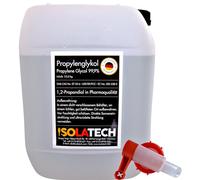ISOLATECH Propylène Glycol 10L 99,9% Qualité Pharmaceutique | Pour Alimentation & Cosmétique | Incolore, Inodore | 1,2 Propanediol en Bidon | Avec Robinet de Soutirage SABEU Fluxx