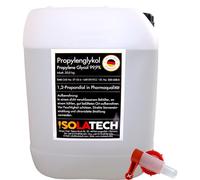ISOLATECH Propylène Glycol 20L 99,9% Qualité Pharmaceutique | Pour Alimentation & Cosmétique | Incolore, Inodore | 1,2 Propanediol en Bidon | Avec Robinet de Soutirage SABEU Fluxx