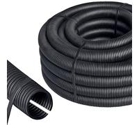 ISOLATECH Tube annelé Fendu DI Ø6mm DE Ø9mm L 25m PP Reach Intérieur/Extérieur Temp-45C+125C résistant à la chaleur240h+150C RoHS Ø6mm25M