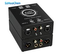 Isolateur Audio XLR à 2 canaux, filtre de réduction du bruit, élimine le bruit actuel, mélangeur XLR 6.5, isolateurs Audio, double canal 6.5 XLR as shown