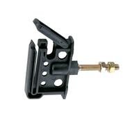 Isolateur clip avec 2 écrous Ako (x25) Noir 35x6 mm