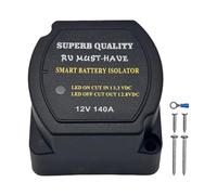 Isolateur De Batterie 12 V - Relais De Tension Sensible | Facilite La Charge Rapide De La Batterie Auxiliaire Par Un Courant De 140 A Et Un Chemin Avec Faible Résistance, Améliorant Le