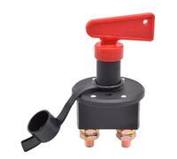 Isolateur de batterie de voiture 12V 24V DC, interrupteur de déconnexion, disjoncteur, alimentation principale, interrupteur à clé rotatif 400A for camion et bateau(Black Cap)