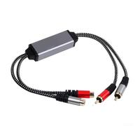 Isolateur de bruit audio RCA, bourdonnement de boucle de terre pour éliminateur, alliage d'aluminium pour systèmes de maison de voiture