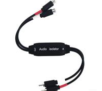 Isolateur de bruit en boucle de terre audio de 3,5 mm pour voiture, maison, stéréo, filtre de bourdonnement avec câble de 30 cm, adaptateur pour enlever l'électricité statique et pour un son clair