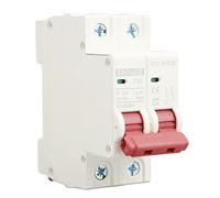 Isolateur de circuit CC, petit disjoncteur à montage sur rail DIN 2P 500V for système PV Interrupteur automatique