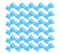 Isolateur de Clôture Électrique en PP 40 Pièces Bleu | Pièce de Remplacement Robuste, Surface Lisse, Maintien Sécurisé du Câble, Adaptée aux Exploitations et Clôtures Périmétriques