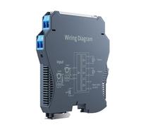 Isolateur de signal analogique DC24V 4-20mA à 0-10V 0-5V 1-5V 1 entrée 2 sorties rail DIN 35mm(Output 4-20mA,Input 0-10V)