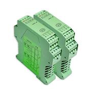 Isolateur de signal analogique Distributeur de Signal isolateur convertisseur courant-tension 420ma isolation analogique 4-20mA à 0-10v(Green 1 in 2 out,0-10v in and out,18-32vdc power)