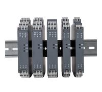 Isolateur de signal CC fin 12,5 mm, 4-20 mA, 0-10 V, RS485, transmetteur de signal analogique, alimentation CC 24 V, convertisseur de signal de tension(1in2out,0-10V_24V_0-5V)