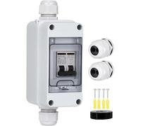 Isolateur de système PV, PV Disconnector DC/AC400V 60A Solar Energy Disconnector IP65 Box Waterproof, for Solar Panel Battery UPS Inverter Photovoltaic PV System, 25A