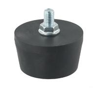 Isolateur de vibrations en caoutchouc pour compresseur d'air - Composants résistants aux chocs avec filetage M6/M8 pour pompes à air et machines à huile - Noir (M8)