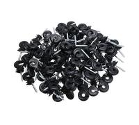 Isolateurs d’anneau de clôture électrique, Vis dans les isolateurs d'anneau de clôture électrique décalés en plastique fer noir 90x35x30mm paquet de 100