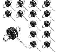 Isolateurs D'Ancrage De Portail Lot de 12 isolateurs for clôture électrique, poignée portail, ancrage for ferme, bétail, poussin, chien, animal