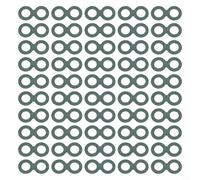 Isolateurs de batterie en papier 100 anneaux creux pour une protection efficace contre les courts-circuits de la batterie en papier carton pour la sécurité de la batterie (H)