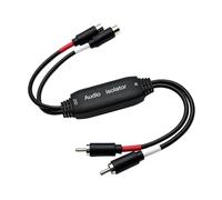Isolateurs de boucle de terre 3,5 mm Câble audio RCA mâle vers femelle pour systèmes stéréo de voiture/maison RCAs séparateur de cycle de terre