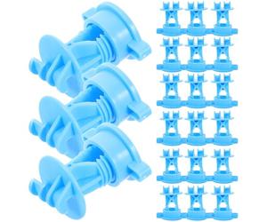 Isolateurs de Clôture 50 Pièces en PP Bleu, Légers et Résistants | Poteaux Acier et T-posts, Surface Lisse, Maintien du Fil, Usage Paddock et Prairie