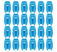 Isolateurs de Clôture Électrique pour 24 Pièces en Plastique | Installation Adaptable, Protection les Chocs, Maniement Facile, Entretien Réduit, Clip Carré