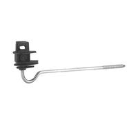 Isolateurs écarteur à cordelette jusqu'à 8 mm Ako (x10) Noir 22 cm