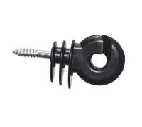 Isolateurs pour clôture électrique annulaire vis à crochet Kerbl Premium Big (x210) Noir TU