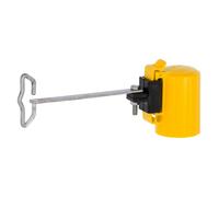 Isolateurs pour clôture électrique solution d'angle pour ruban / cordelette Kerbl T-Post (x4) Jaune 15 cm