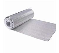 Isolation automobile double film d'aluminium réfléchissant pour isolation thermique, protection solaire, étanche, bruit, ruche, chauffage au sol (100 cm x 200 cm)