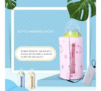 Isolation De Bouteille De Fenêtre Ensemble Hiver Chauffage À Température Constante USB Portable Isolation De Chauffe-Bouteilles Ensemble Rose