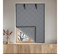 Isolation de Fenêtres pour Hiver Rideau Thermique pour Chambres Salons Cuisines et RV Tailles 79cm 140cm 99cm 160cm 198cm Rideaux Isolants pour Sous sol(Gris,W76x140cm)