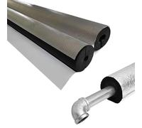 Isolation De Tube En Mousse Flexible, Gaine Isolante De Tuyau Anti-Gel, D'épaisseur Avec Papier D'aluminium Manchons De Protection En Antigel, Livré Avec Adhésif, pour L'arrosage Extérieur En Hiver (