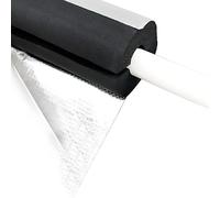 Isolation de Tuyau Flexible Manchon D'isolation Chauffage ID 22-110 mm Tube Isolant in Feuille D'aluminium Pré-Fendu pour Tuyaux D'eau Chaude et Froide(ID 48.0mm//1-8/9")