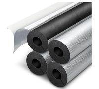 Isolation de Tuyau Manchon d'Isolation Thermique, Diamètre Intérieur 16-114 mm, Épaisseur 10-30mm Isolant Tuyau Chauffage avec Feuille d'Aluminium pour Chauffage et Sanitaire(76mm*30mm*0.95m)