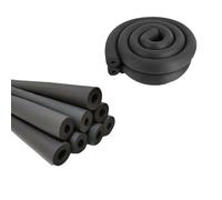 Isolation de Tuyau Noir Gainage de Tuyau, Diamètre Intérieur 6/13/16/20/32/48/60/76/89/110mm, Épaisseur 9/15/20/30mm Manchon d'Isolation Thermique pour Isolation des Tuyaux(16mm*15mm*1.9m)