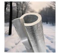 Isolation de Tuyau Tube Isolation pour Tuyaux, Diamètre Intérieur 22/32/76/145/219mm, Épaisseur 15/20mm Gainage de Tuyau avec Feuille d'Aluminium pour les Systèmes CVC(43.0mm*20mm*0.95m)