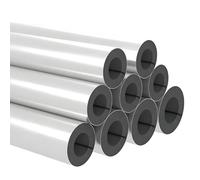 Isolation des Tuyaux en Caoutchouc de Feuille D'aluminium, Manchon de Protection Antigel pour Isolant Tuyau Chauffage, Tuyauterie HVAC, Plomberie, Climatisation(ID 16mm-219mm)(60mmx40mmx1m)