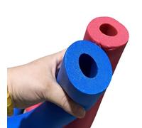 Isolation Des Tuyaux ID 10mm 20mm 25mm 60mm Tuyau D'isolation en Mousse, Couverture de Tuyau Rouleau Barre Tubage pour Poignée HVAC Unités de Climatisation(Red,ID60mmxT20mmx2m)