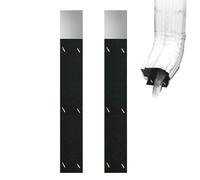 Isolation du bruit de gouttière - Réducteur de bruit de pluie pour tuyaux | 2 inserts de silencieux de gouttières portables, outil d'amortissement du bruit de drainage réglable, repos